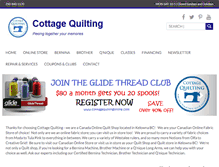 Tablet Screenshot of cottagequiltingonline.com